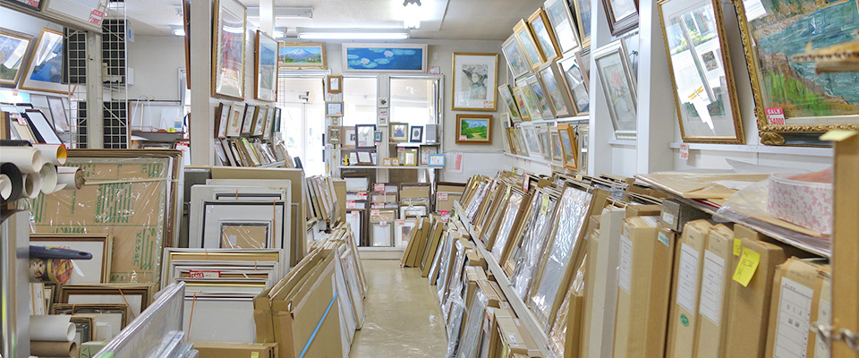 高知市 額縁 絵画 掛軸 上町一丁目電停前 ひのき青風堂