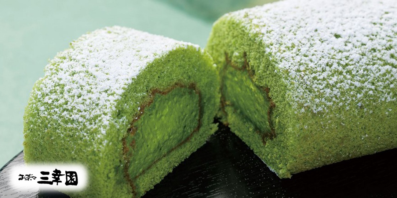 抹茶を贅沢に使用こだわりの“抹茶ロールケーキ”